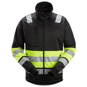 Chaqueta de Seguridad de Invierno para Hombre, Reflectante, con Cuello Alto, Logotipo Frontal, Impermeable, Transpirable y Ligera, para Trabajo y Construcción - Product Image 1