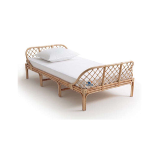 Vente en gros de petits meubles pour enfants, meilleure vente de lit une personne en rotin de qualité supérieure, lits pour enfants naturels fabriqués au Vietnam - Product Image 1