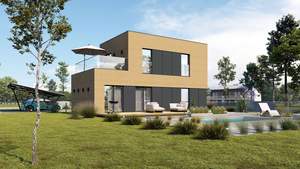 Cómoda casa completamente lista prefabricada ensamblada por módulos diseño moderno PROT - Product Image 6