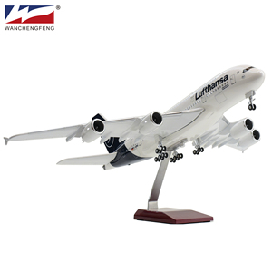 Lufthansa โมเดลเครื่องบิน A380เรซิน1/150 45ซม., โมเดลเครื่องบินผลิตภัณฑ์ตั้งโต๊ะโมเดลเครื่องบิน - Product Image 5