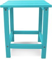 Petite table de patio Poly Adirondack Table d'extrémité carrée pour l'extérieur