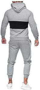 Conjunto deportivo informal de poliéster para hombre, chaqueta con cremallera extragrande y pantalones deportivos de secado rápido y transpirables - Product Image 2