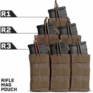 Paintball Sports Mag Pochettes MOLLE Simple Double Triple Pochette Tactique OEM Branding Holster pour Munitions Tactique Sac Accessoires - Product Image 3