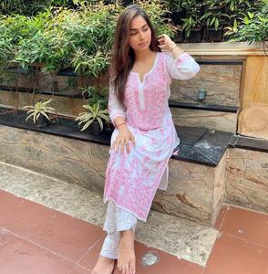 Top de travail et palazzo en rayonne avec Dupatta entièrement cousu au prix de gros pour femmes en vente à chaud en Inde - Product Image 2