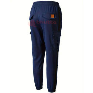 Meilleur design Pantalons décontractés pour hommes Haute qualité Nouveau style Respirant Coton Polyester Couleur solide Devant plat pour vêtements de rue - Product Image 4