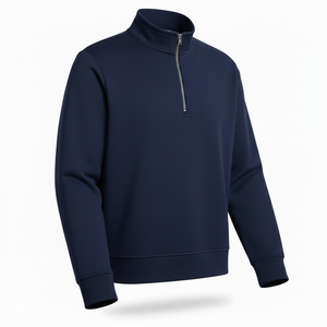 Produits d'hiver 2026 Vêtements pour hommes Vente en gros Col personnalisé 1/4 Zip Pullover Sweat-shirts pour hommes de haute qualité Taille plus - Product Image 2