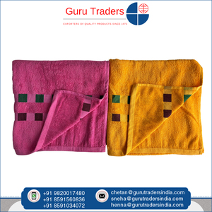 Toallas de baño de polialgodón de alta calidad suaves y cómodas con diseño de borde antimicrobiano de larga duración para uso doméstico - Product Image 2