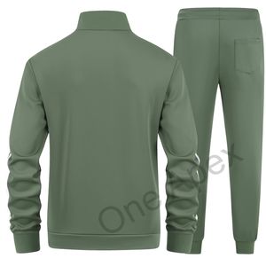 Nueva moda 100% algodón ropa deportiva chándal venta al por mayor casual Activewear polar liso hombres cremallera chándal conjunto chándal - Product Image 3
