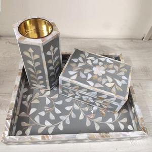 ชุดธูปหอมอินเดียพร้อมแม่ของไข่มุกฝังลาเวนเดอร์หอม ambergris และกำยานจากไม้ - Product Image 5