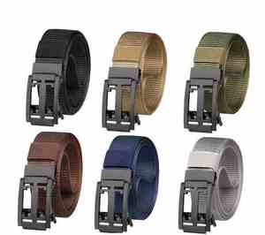 Outdoor Tactical <b>Belt</b> <b>Men</b> Adjustable Comfortable Heavy Duty Nylon <b>Webbing</b> with Metal Buckle Multi-Purpose - Product Image 5