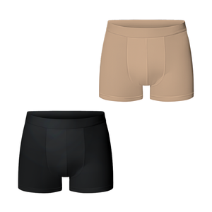 Boxers taille moyenne pour hommes, 100% coton, forme européenne, vêtements de créateur pour hommes, emballage personnalisé et respirant, vente en gros - Product Image 1