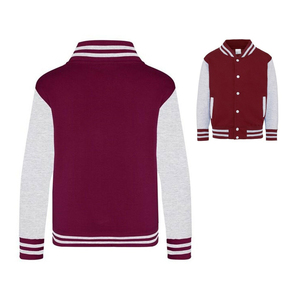 Veste de baseball à manches longues pour hommes, imprimée sur mesure, meilleure vente 100% coton Varsity Letterman Design avec logo avant - Product Image 1
