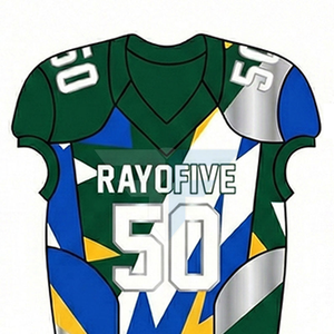 Ensemble d'uniformes de football américain, court, à séchage rapide, respirant, antibactérien, 100% polyester, vêtements de sport, plusieurs styles disponibles - Product Image 6