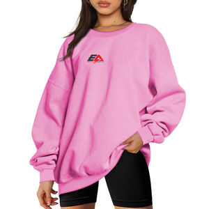 Venta al por mayor liso color sólido transpirable mujeres sudaderas/Logotipo personalizado impreso mujeres sudaderas para ropa de calle - Product Image 1