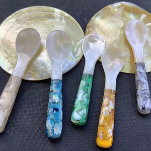 ชุดช้อนหอยมุกขัดเงาสีขาวผลิตในประเทศเวียดนามสำหรับเค้กของหวานคาเวียร์ - Product Image 1