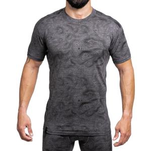 T-shirt avec logo personnalisé imprimé pour hommes, coupe ajustée, élégant, à manches courtes, vente en gros de T-shirts avec étiquette de couleur pour hommes - Product Image 1