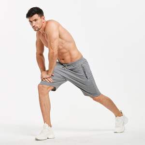 OEM personalizado 100% de alta calidad colorido hombres pantalones cortos de gimnasio casual con bolsillos con cremallera mezcla de algodón Spandex 220 a 280 GSM - Product Image 3