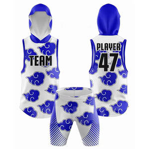 Conjuntos de Uniformes de Fútbol Americano de Bandera Reversibles 7v7, Colores Impresos por Sublimación Personalizados, Conjuntos de Camiseta y Pantalones Cortos Transpirables 100% Poliéster para Equipo - Product Image 1