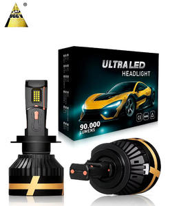 Faro LED de alta potencia de 4 tubos de cobre de 200W para coches H4/H7/<span class=keywords><strong>H11</strong></span> decodificador Canbus 2 tubos de cobre Hi/Lo nuevos faros Led más brillantes - Product Image 1