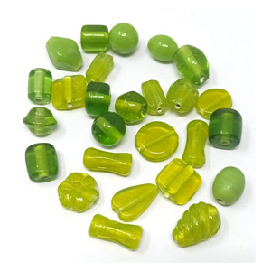 La mejor colección de cuentas de cristal azul hechas a mano, cuentas mixtas, fabricación de joyas, decoración del hogar, venta de Millefiori, cuentas sueltas de cristal - Product Image 5