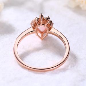 แหวนทองคำแท้14kt อัญมณีโอปอลจากเอธิโอเปียธรรมชาติและแหวนเพชรแท้เครื่องประดับชั้นดี - Product Image 3