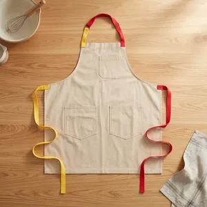 Delantal Personalizado Ecológico de Lona sin Mangas, Regalo Personalizado para Hombres, Delantal Bordado para Barman, Delantal de Chef para Papá - Product Image 1