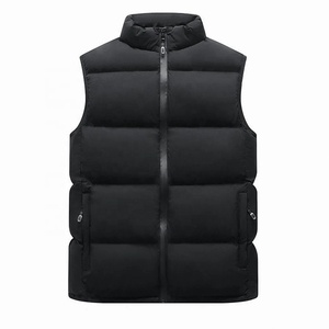 Chaleco acolchado de lana para hombre de nuevo diseño 2026, chaqueta de plumón personalizada con logotipo, chalecos acolchados de media manga, estilo informal de invierno, venta al por mayor - Product Image 4