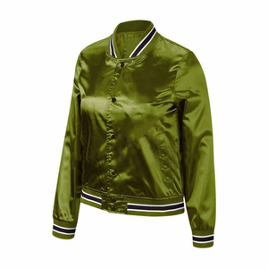 La mejor chaqueta de satén para mujer, nuevo estilo con cómodo forro de nailon, Color personalizable, transpirable y diseño elegante - Product Image 2