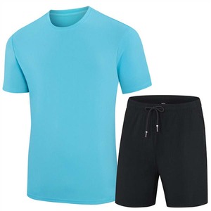 Nuevo Conjunto de Pantalones Cortos Casuales de Verano para Hombre, Bordados y Transpirables, con Camiseta, Estilo Deportivo, Tallas Grandes, 2 Piezas - Product Image 2