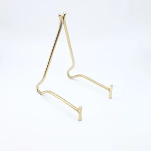 Étagère de rangement noire élégante en acier enduit de poudre parfaite pour la présentation de table élégante et la suspension de plaques Ensemble de deux - Product Image 4