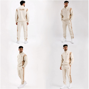 <b>Men</b>’s Oversized Cotton <b>Fleece</b> Tracksuit Set – Premium Streetwear Hoodie & <b>Jogger</b> Set - Product Image 1