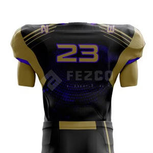 Uniformes de Fútbol Americano Personalizados al por Mayor de la Mejor Calidad y Precio Bajo, Conjuntos de Manga Corta 100% Poliéster con Logotipo y Colores Personalizados - Product Image 6