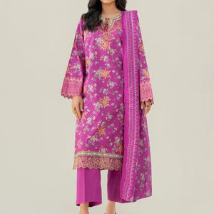 Traje de lino listo para usar de 3 piezas para mujer india y pakistaní Salwar Kameez Formal de invierno, tela pesada para ropa de Festival - Product Image 1