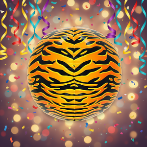 Ballon décoratif pour fête, motif tigre 4D, 56 cm (22 pouces), décoration de fête - Product Image 3