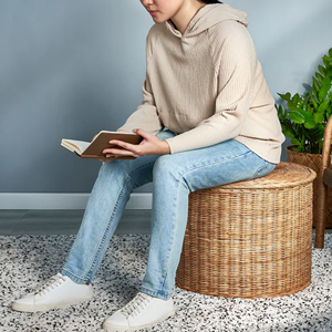 Fashionable Round <b>Rattan</b> <b>Chair</b> Woven Home Furniture <b>Rattan</b> Decor Furniture Hotel Furniture Handicraft Wholesale Made In Vietnam - Product Image 4