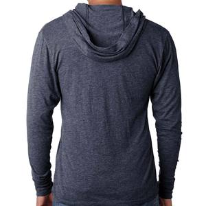 Sweat-shirt à capuche léger pour homme, éco-responsable, imprimé numérique brodé, uni, teinture unie, hiver - Product Image 1