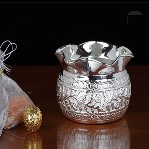 Cuenco moderno de latón para cocina, cuencos para servir frutas secas, para el hogar, Hotel, restaurante, Color plateado - Product Image 3