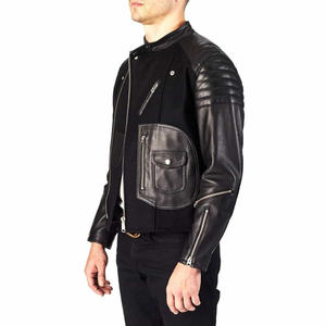 Veste d'hiver respirante et coupe-vent en jean et cuir pour homme, style motard, nouvelle conception personnalisée, la plus vendue en 2025 - Product Image 3