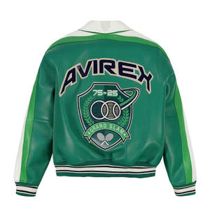 แจ็กเก็ตหนังสำหรับผู้ชายเสื้อแจ็กเก็ตหนังสำหรับฤดูหนาวสีต่างกันใหม่2025 - Product Image 3