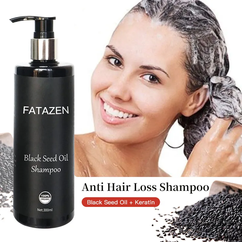 Wholesale Organic Rich Care Hair Growth Shampoo Anti-Hair Loss Conditioner Natural Black Seed Oil Essence Hair Shampoo