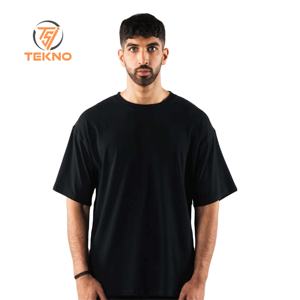 Nueva camiseta personalizada de peso pesado 100% de algodón con serigrafía para hombre, camiseta de alta calidad a la moda con hombros caídos, ajuste largo de gran tamaño - Product Image 1