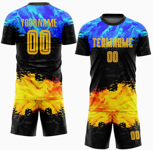 Maillot de football personnalisé de qualité supérieure en gros, ensemble d'uniformes de football unisexe à impression numérique, séchage rapide et respirant - Product Image 6