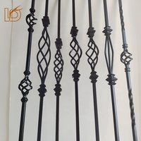 LD Metal 1/2 "Powder Coated Creux Square Basket Knuckle Metal Escalier Balustres en métal en vente Escalier Fer Broches et accessoires