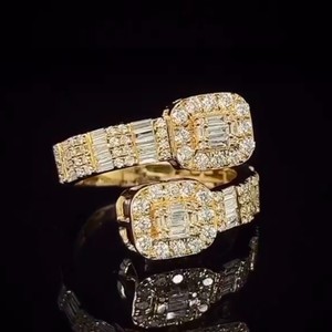 New Brand Design <b>Silver</b> Hip-hop Jewelry Finger <b>Ring</b> Real 14K Gold Hip Hop Iced Out <b>Rings</b> <b>Men</b> Diamond VVS Moissanite <b>Ring</b> - Product Image 2