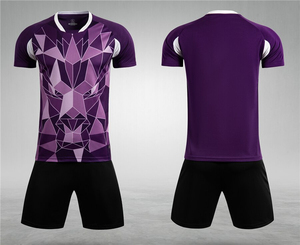 Gran oferta, conjunto de uniforme de fútbol personalizable, ropa de fútbol de poliéster transpirable para jóvenes y adultos, técnica de impresión de alta calidad - Product Image 3