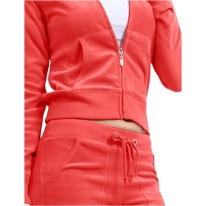 ชุดวอร์มผู้หญิงขายดี ลายพิมพ์เรียบง่าย มีฮู้ด ทรงปกติ ผ้าโพลีเอสเตอร์/คอตตอน คุณภาพสูง สไตล์ใหม่ - Product Image 5