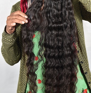 100% ต่อผมมนุษย์แบบมัดสองชั้นทำจากหนังสังเคราะห์ที่บริสุทธิ์แบบไม่ผ่านกระบวนการ - Product Image 1