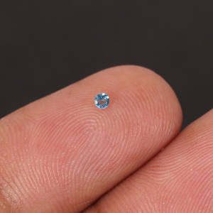 Aguamarina brasileña natural 2mm corte redondo 0,10 Cts piedra preciosa para hacer joyería - Product Image 6