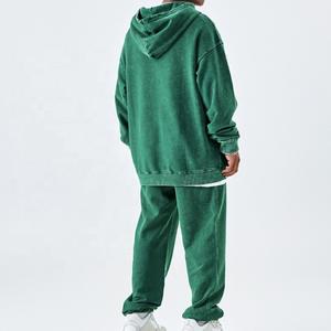 Nueva llegada transpirable OEM logotipo personalizado color elegante mejor calidad secado rápido al por mayor por encargo hombres lavado ácido chándal - Product Image 4