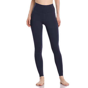 Vente en gros de leggings pour femmes haleine matériau souple vêtements de yoga leggings de gym pour femmes bas quantité minimale de commande sans couture leggings prix raisonnable OEM - Product Image 1